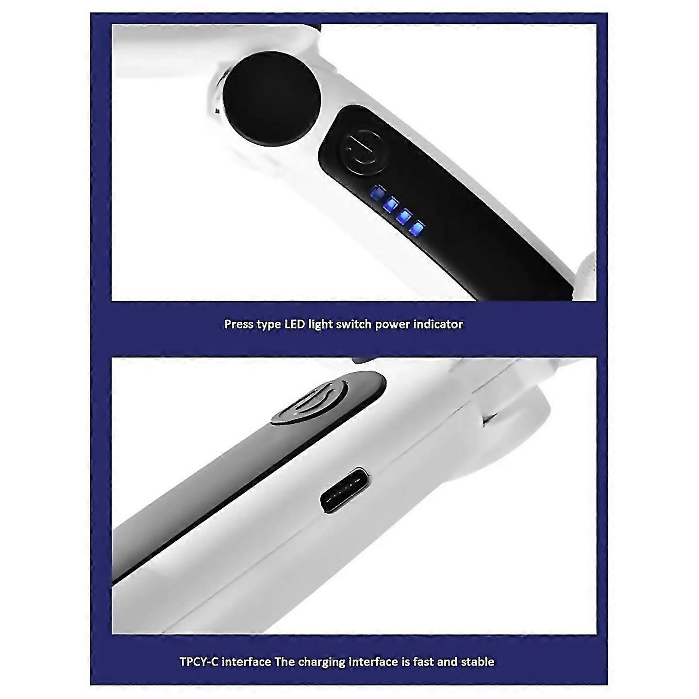 For 52045x Magnifying Glass Lighted With 20 Leds Rechargeable Handheld Reading Magnifying For Readin