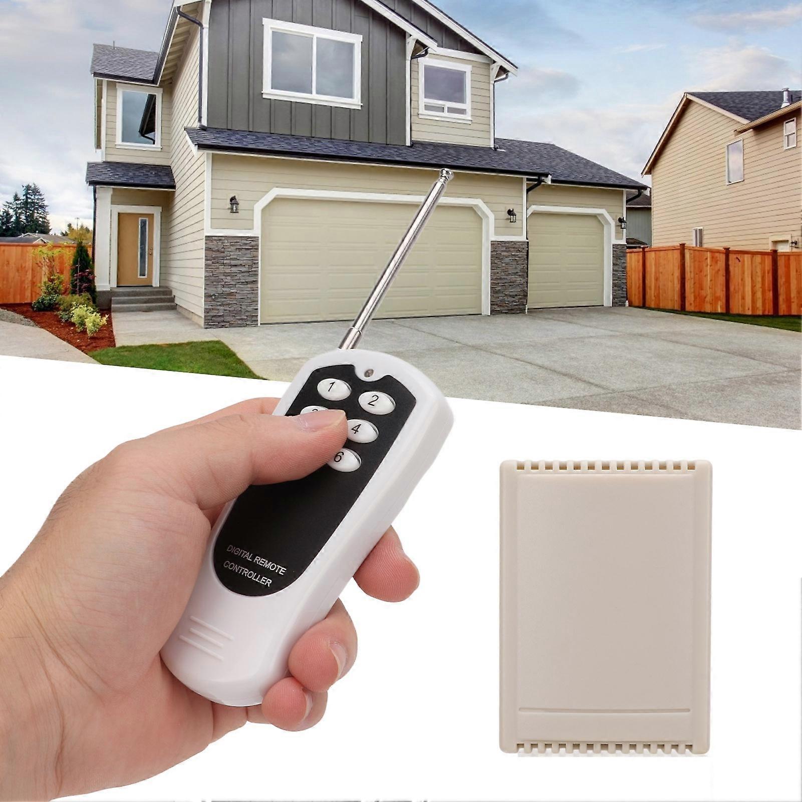 Wireless Remote Control Switch with Transmitter 433.92Mhz 6 Channel 1000W DC12V High Sensitivity for LED Lamps