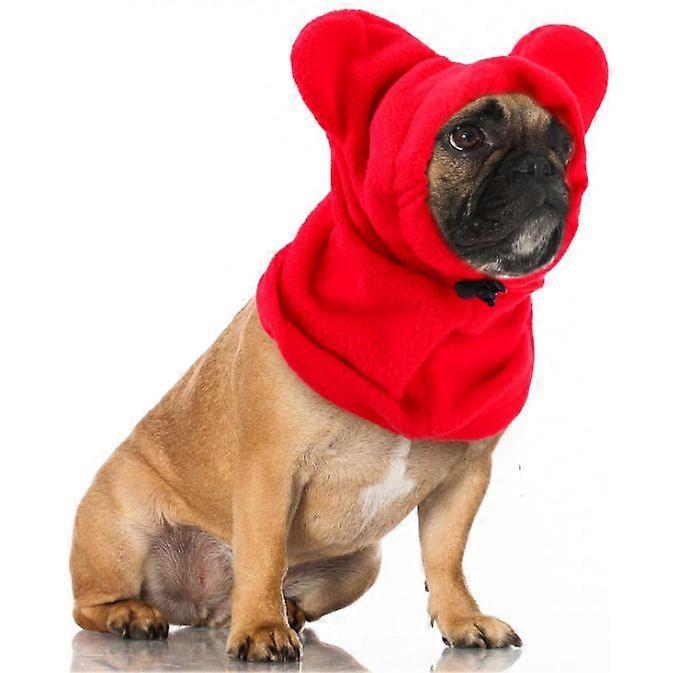 Pet Winter Warm Hat - Fleece Pull-On Cap for Cats & Dogs - Solid Color Cold Weather Accessory