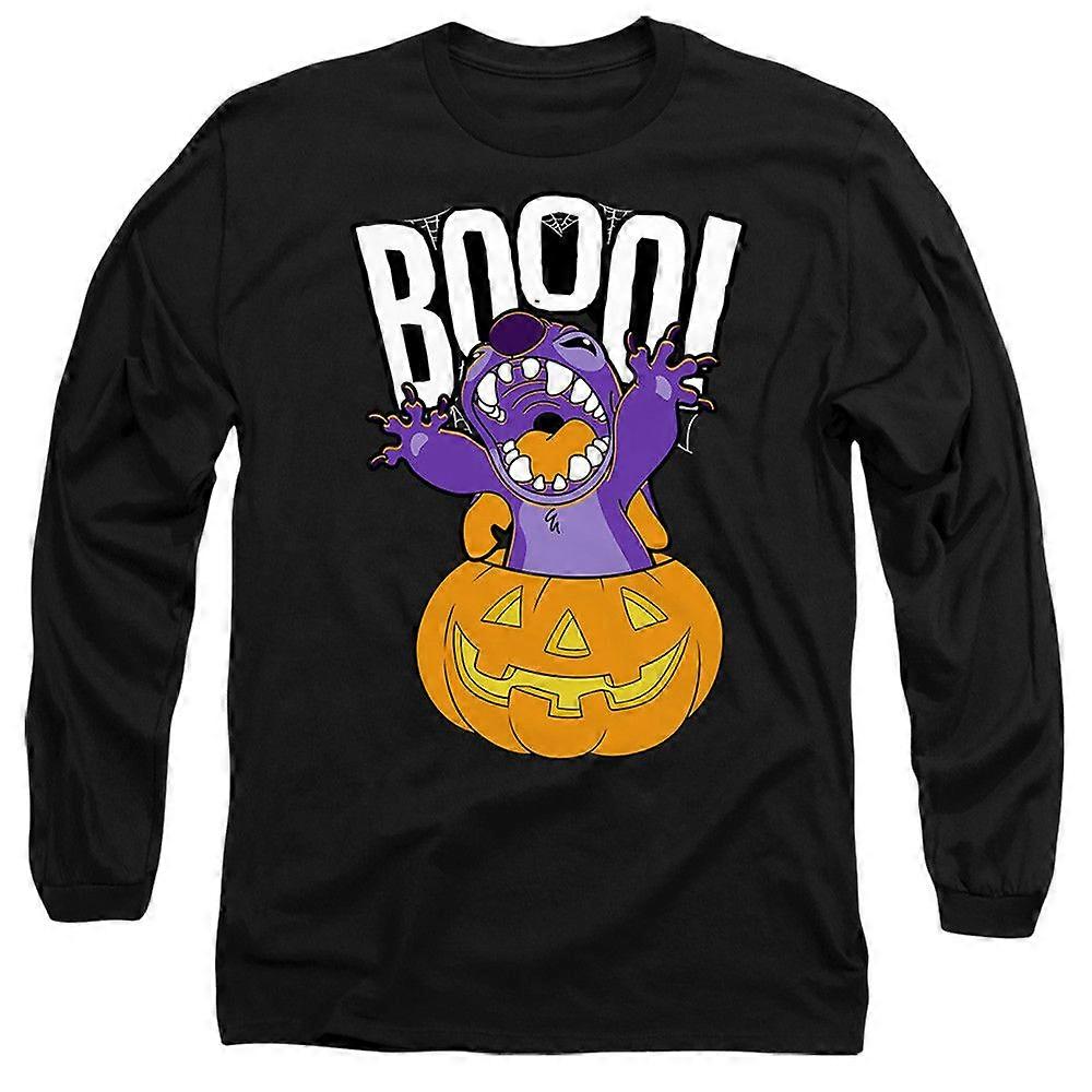 Lilo Stitch Laughing Pumpkin Long Sleeve T-Shirt TTXX0229