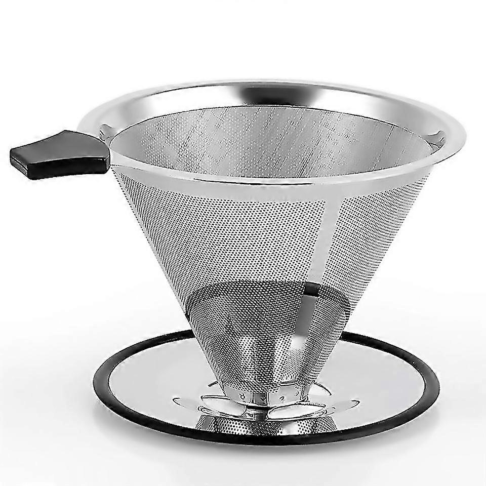For Stainless Steel Cone Coffee Dripper Slow Drip Coffee Filter