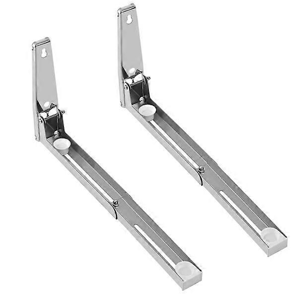 Support de four à micro-ondes en acier inoxydable, étagère de four à micro-ondes pliable robuste