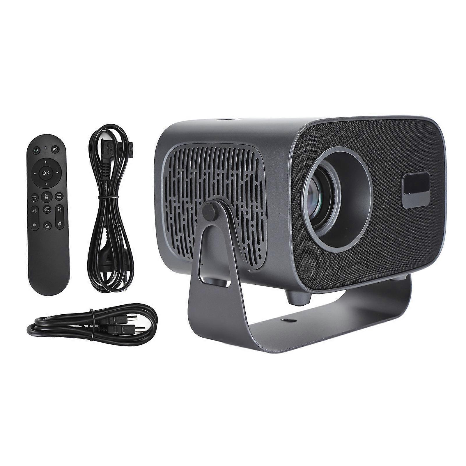 4K Projector with Electric Focus for Android TV 11.0 WiFi Ceiling Home Theater EU Plug