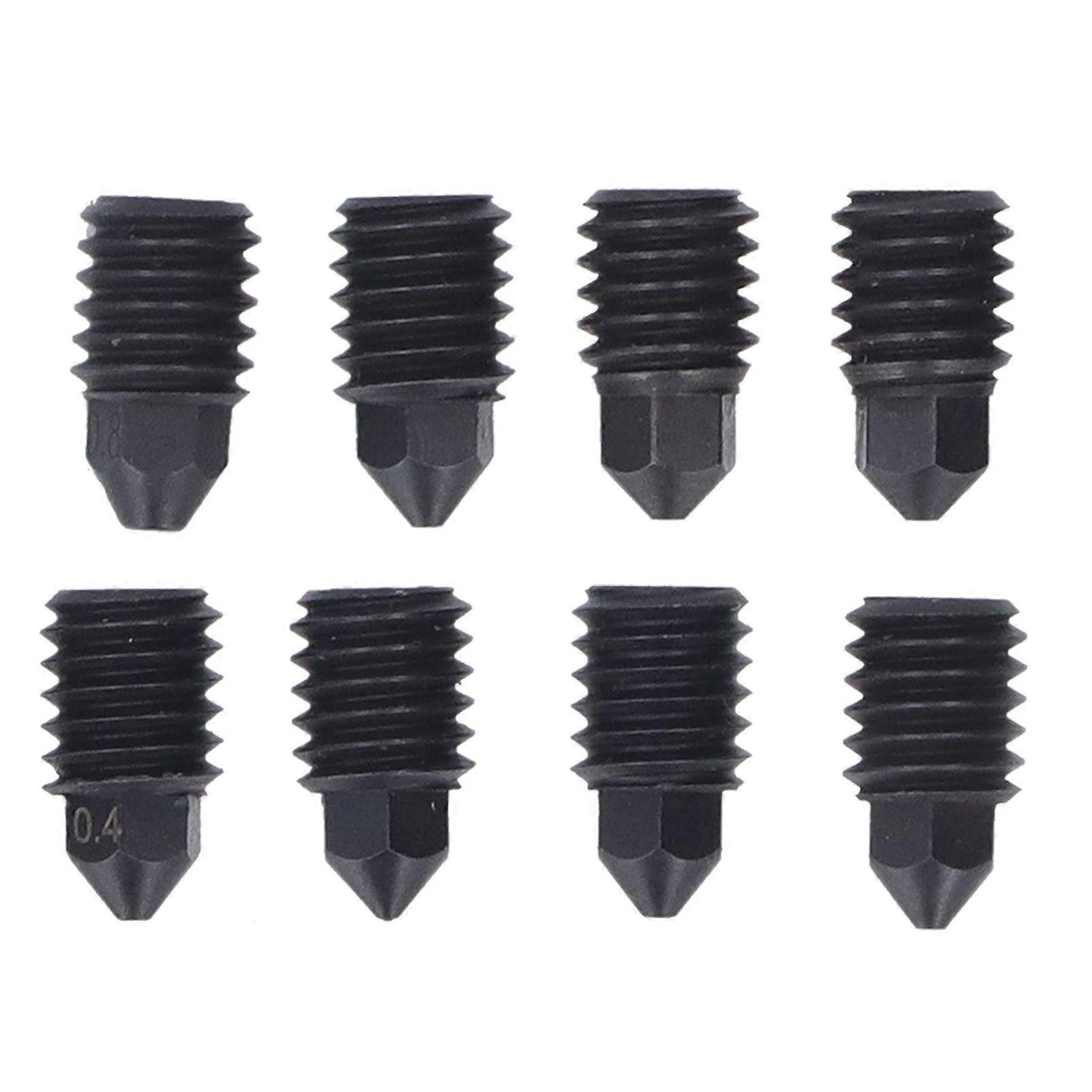 8Pcs Hardened Steel Nozzles for Bambu Lab 3D Printer Extruder Hotend Set 0.2 0.4 0.6 0.8mm