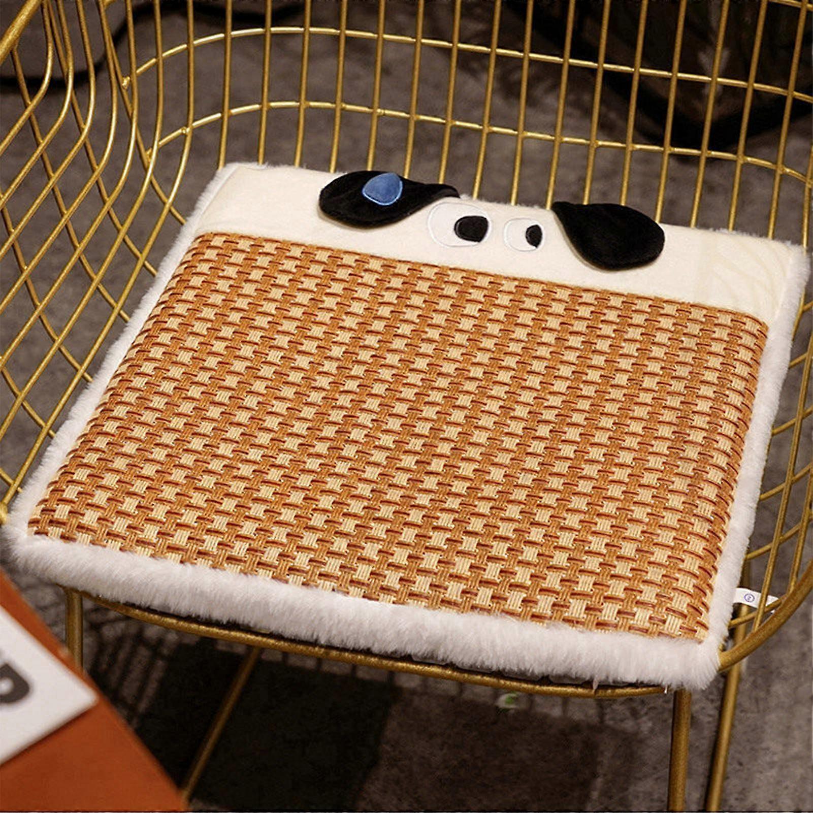 Summer Chair Cushion Soft Plush Foam Pad with Skid Resistance Bottom