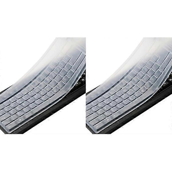 2 pcs - Transparent Desktop Computer Keyboard Protector Standard Keyboard, Dustproof and Waterproof Keyboard Protector