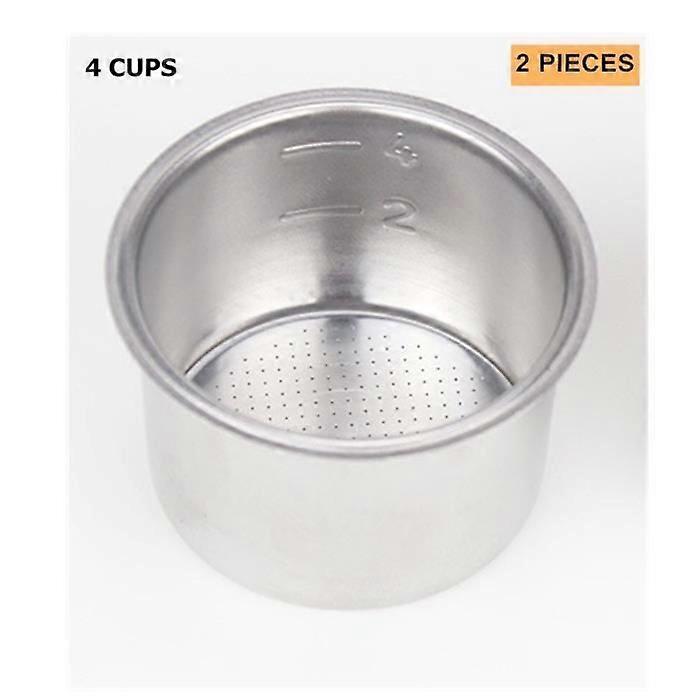 51mm 1-2-4 Cups Coffee Bottomless Portafilter Replacement Filter Basket for Delonghi EC680-EC685 Espresso Machine Parts