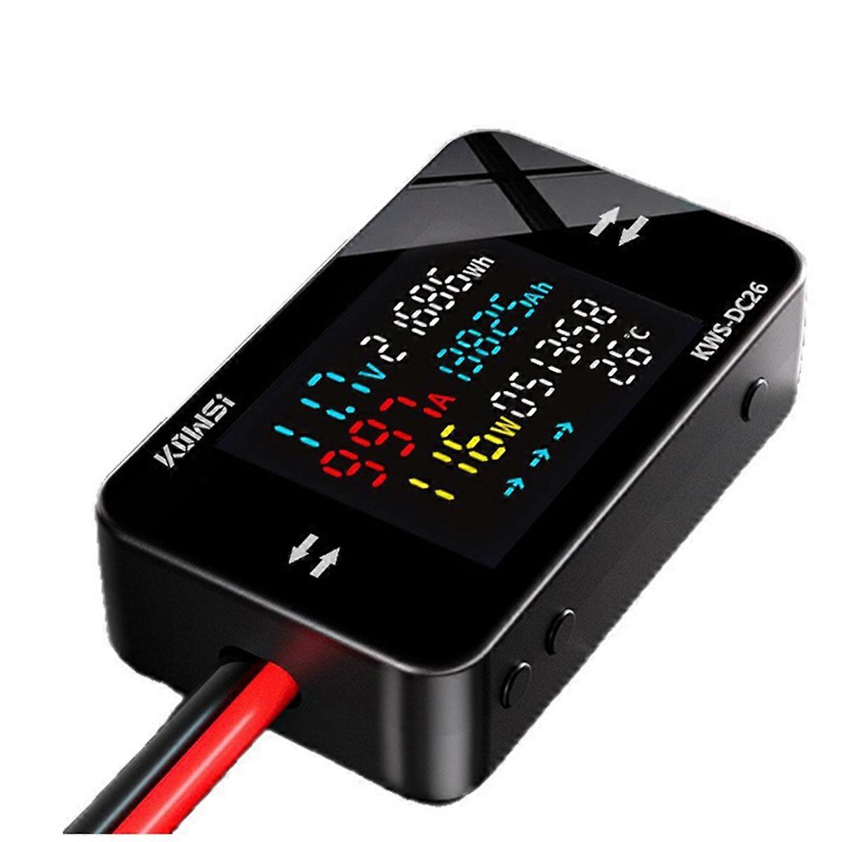 KWS-DC26 Battery Charging Tester DC Tester Voltmeter Ammeter Battery Capacity Detector Digital Wattmeter Anderson Plug 50A