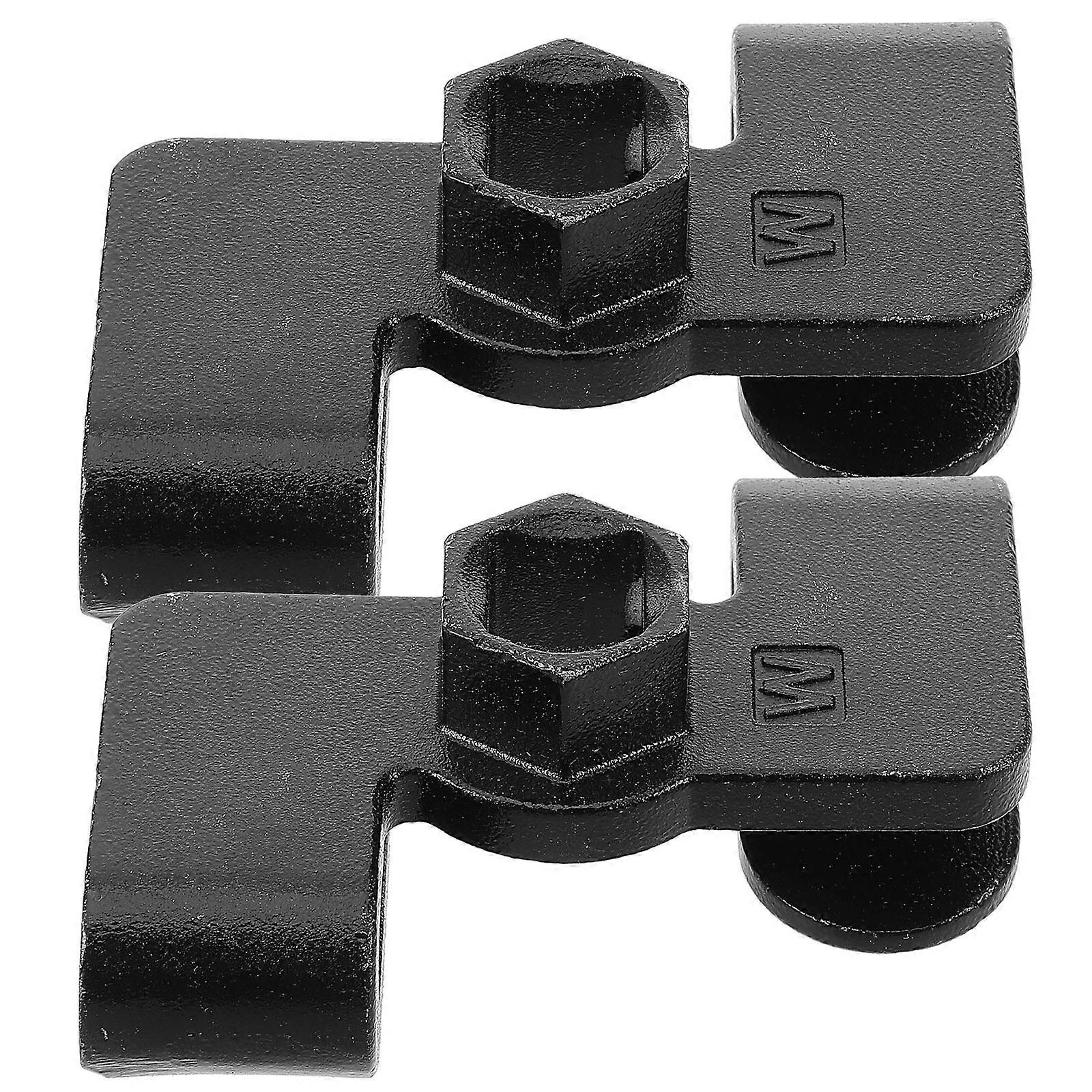 2pcs Wrench Extender Tool Universal Mechanics Repair Tool in Black Steel 1/2 Inch