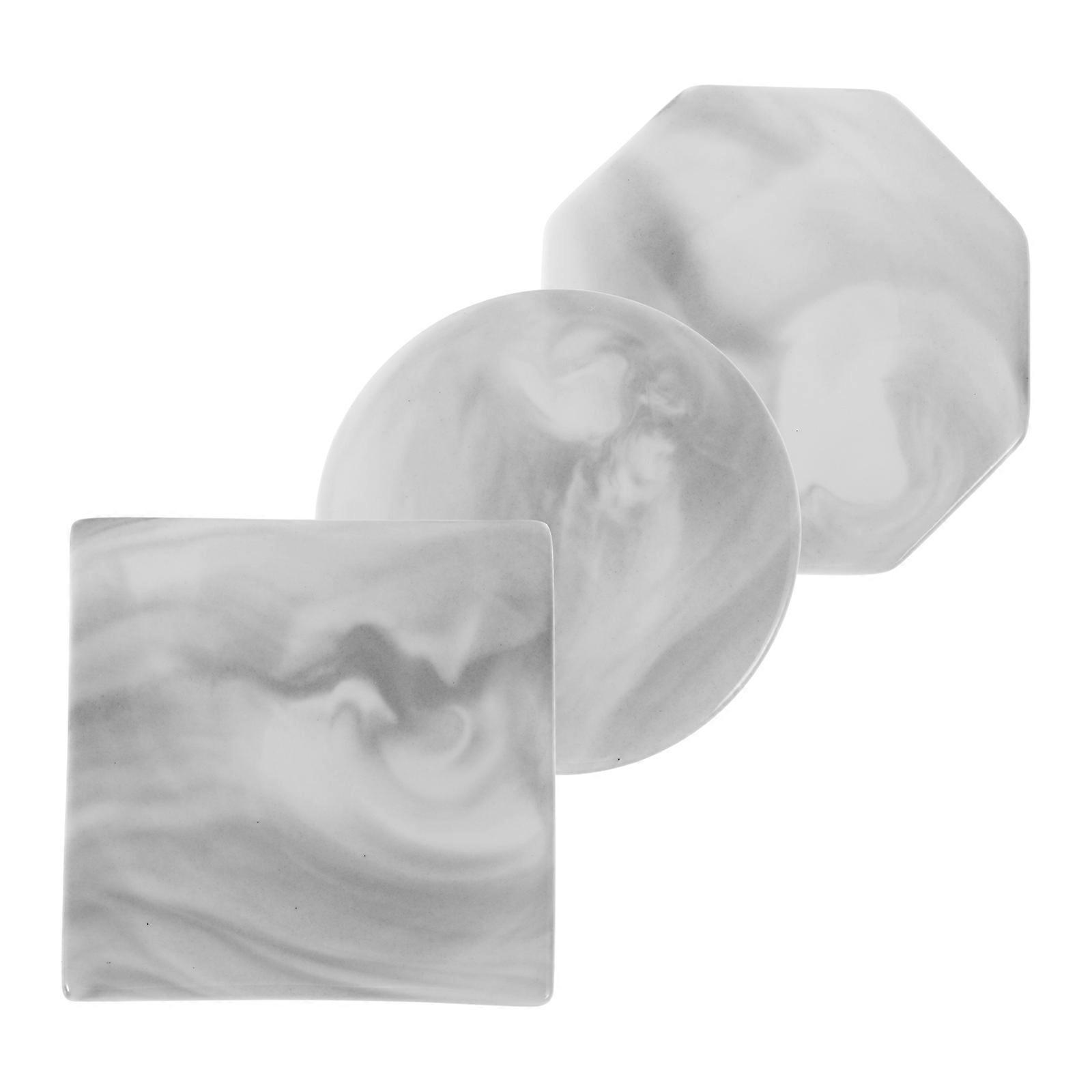 Heat Resistant Wax Seal Pad Ceramic Multi Functional Backing Board For Home Decor And Office Use Square 3Pcs