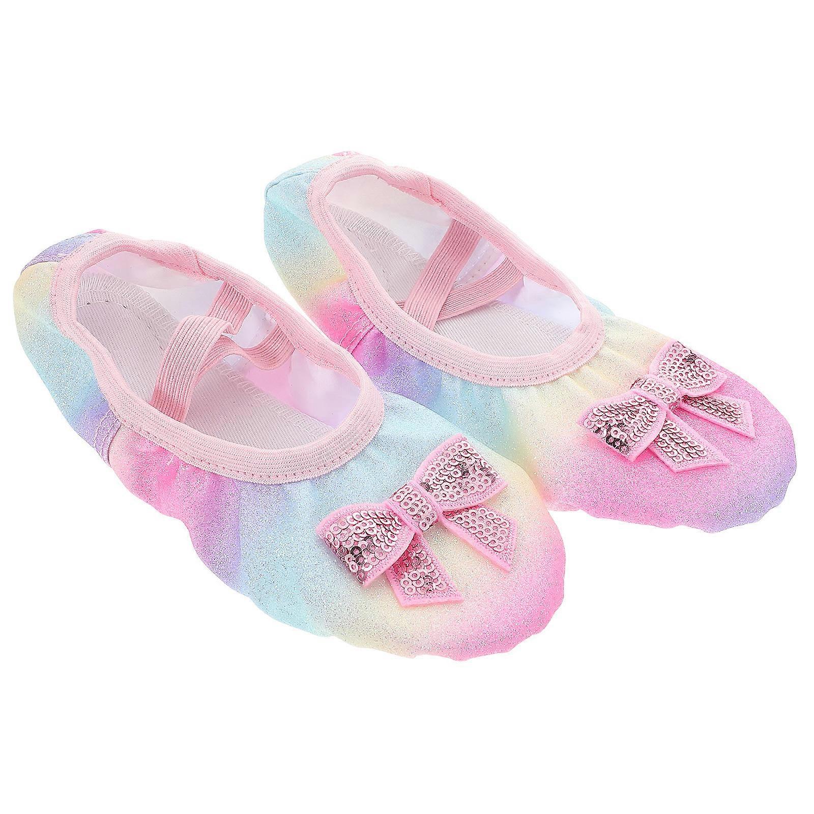Toddlers Dance Shoes Flexible Non Slip Cat Paw Design for 1Pair
