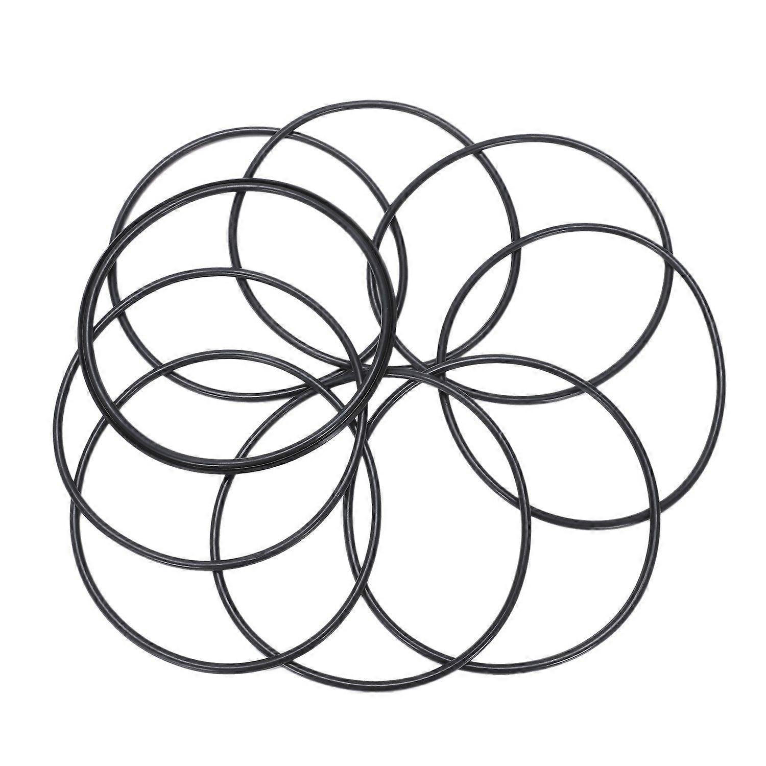 10 PCS Metric O Rings Black Nitrile Rubber 100 mm OD 3 mm Thickness