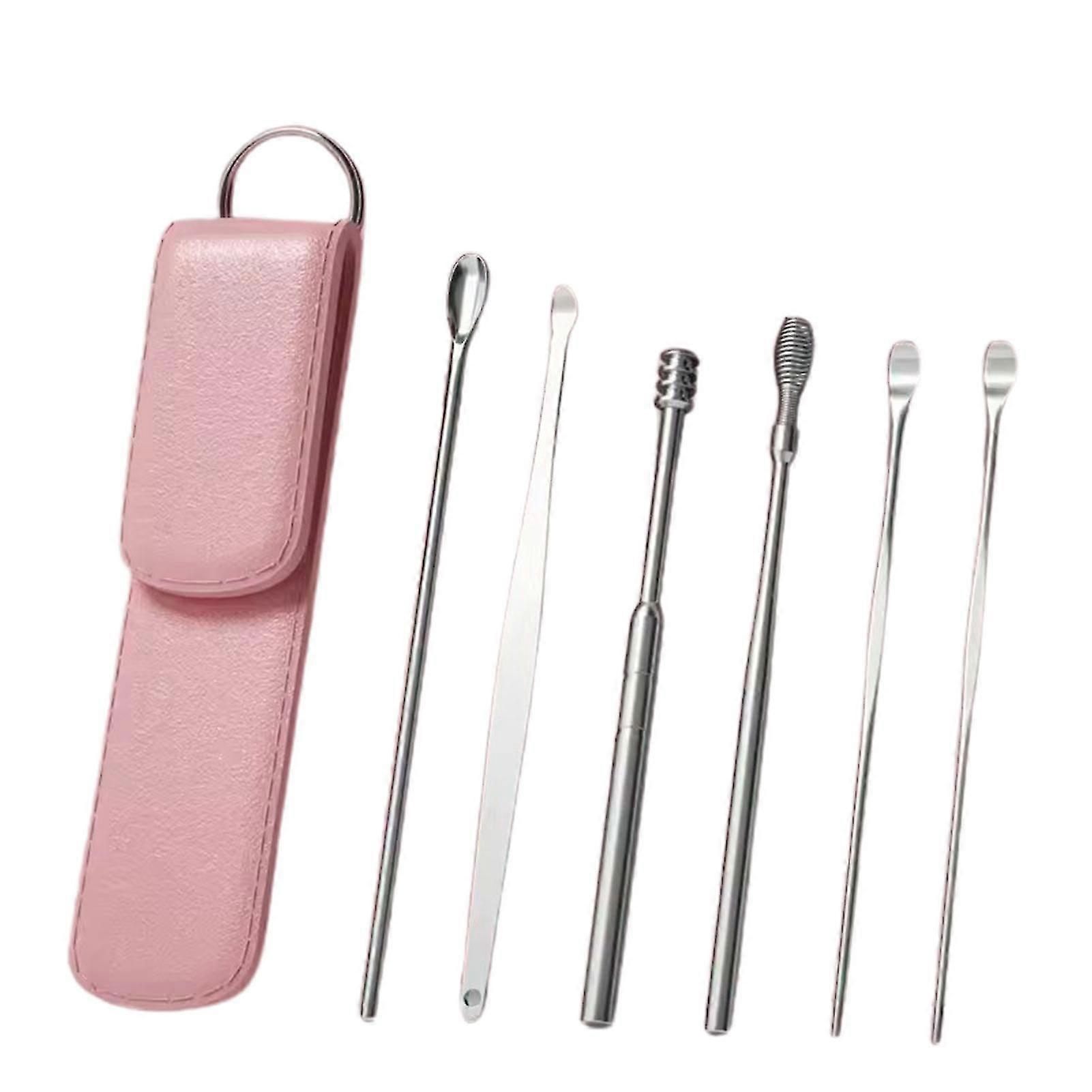 6pcs ear pick set for earwax removal portable and multipurpose