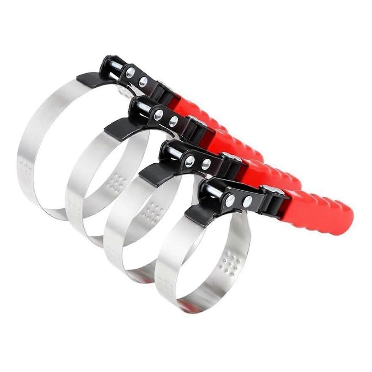 Swivel Oil Filter Wrench Set, 4-Piece Oil Filter Removal Tool, Stainless Steel Remover Pliers (2-3/