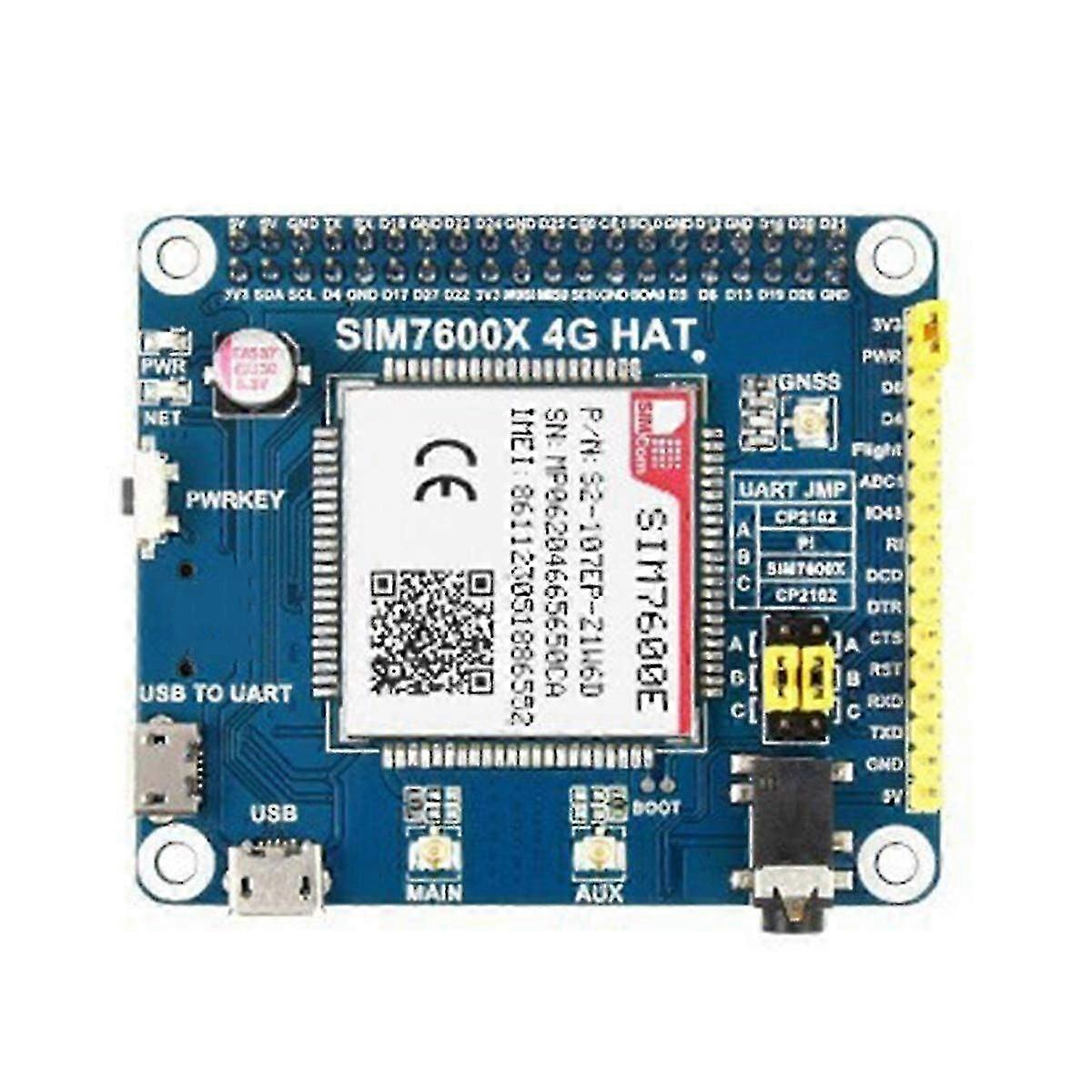 SIM7600E LTE Cat 1 Module for 4G Expansion Board - High-Speed Data Connectivity Solution for IoT Applications