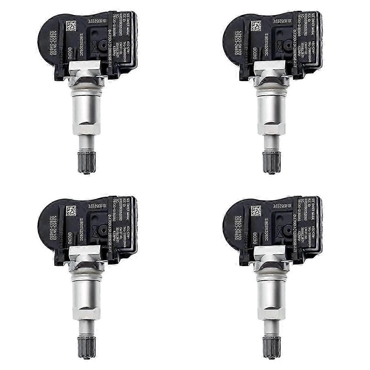 4PCS Tire Pressure Sensor TPMS for Accord, I30, Ix20, Ceed - 433MHz Frequency with High Accuracy Detection