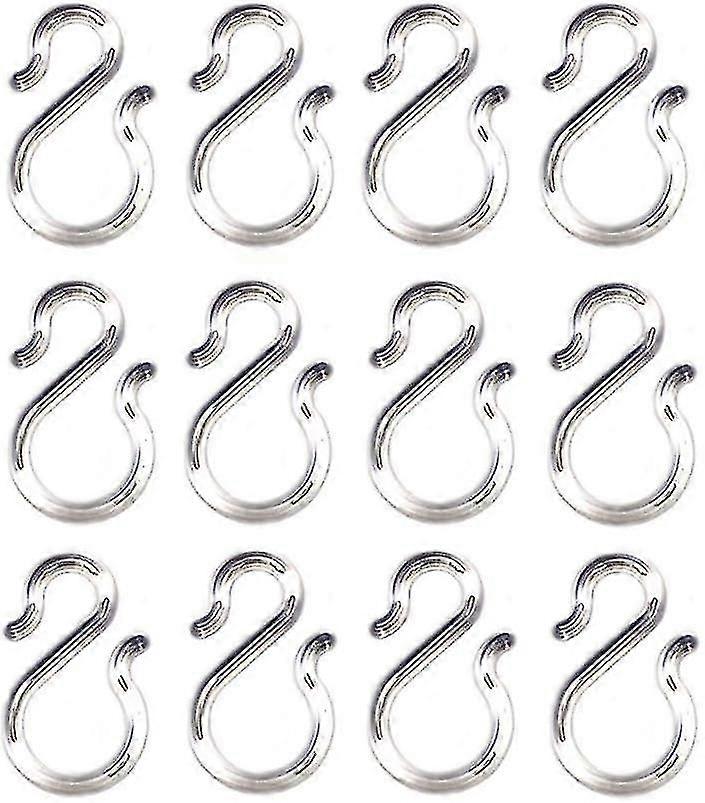 12 Pcs 1,7 polegadas transparente plástico punch bowl copo ganchos s