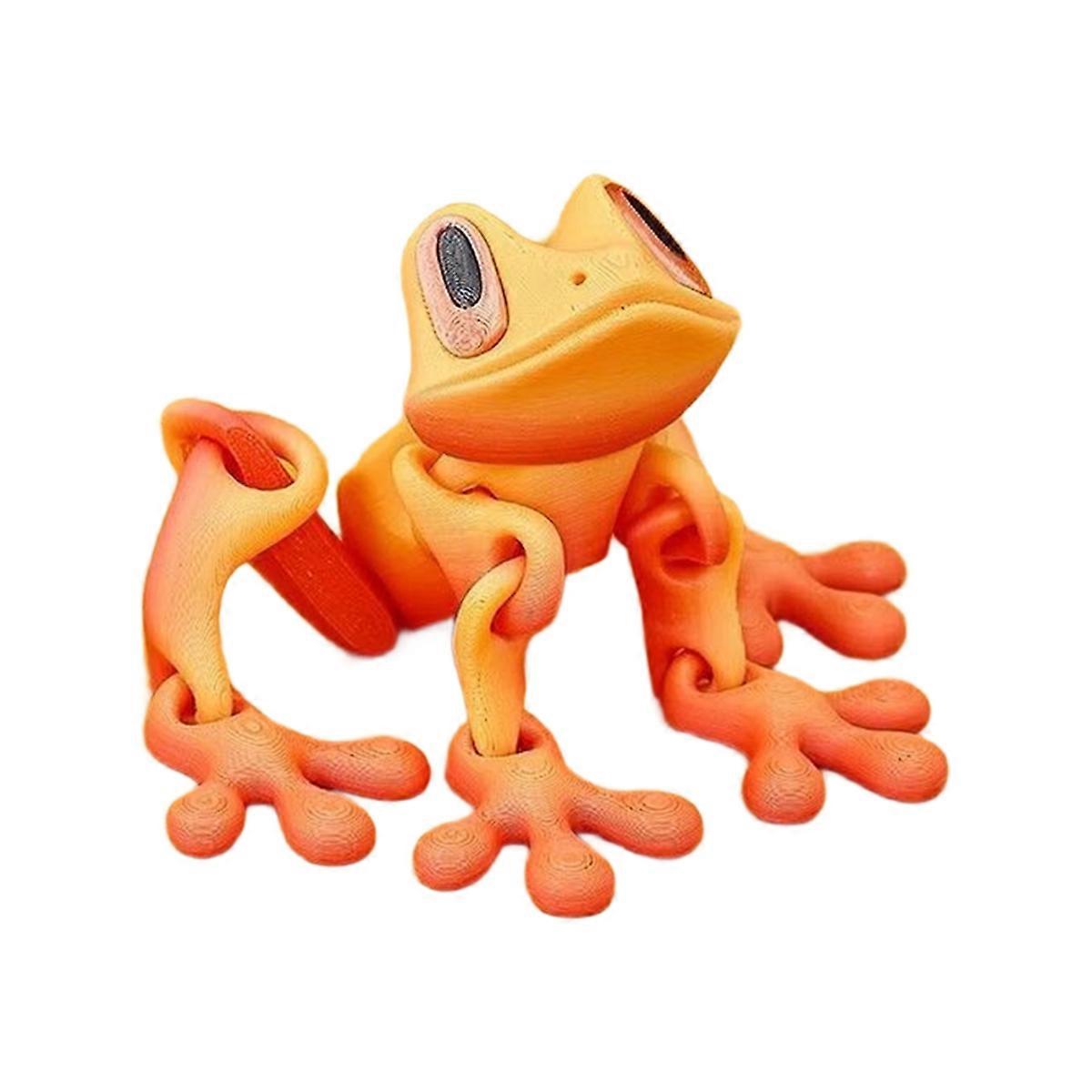 3D Printing Simulation Tree Frog Joint Movable Frog Kitchen Home Decoration Office Animal Desk Toy Refrigerator Magnet D
