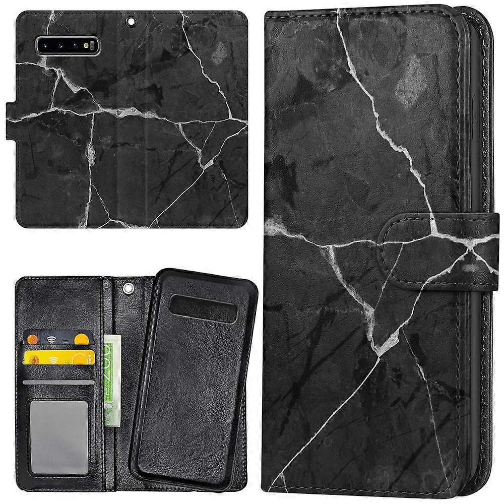 Samsung Galaxy S10 - Plånboksfodral/Skal Marmor