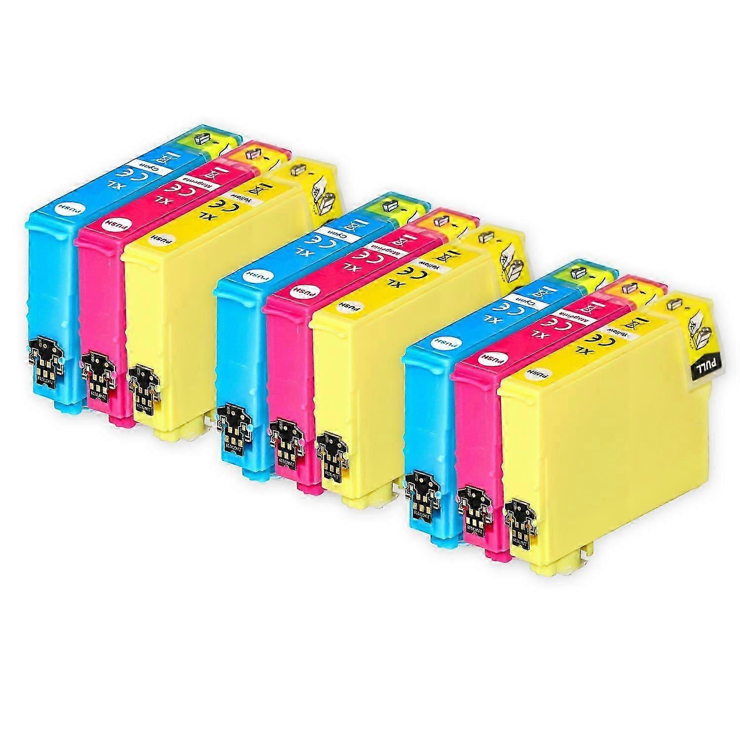 3 Set of 3 Ink Cartridges to replace Epson 603XL C/M/Y Compatible/non-OEM from Go Inks (9 Inks)