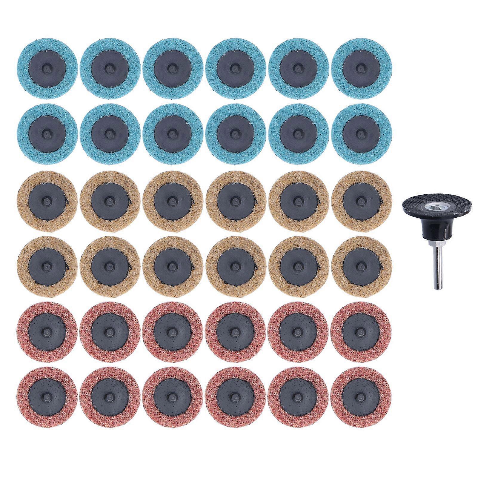 37Pcs 2 Inch Sanding Discs Coarse Change Discs Surface Conditioning Discs Set for Die Grinder