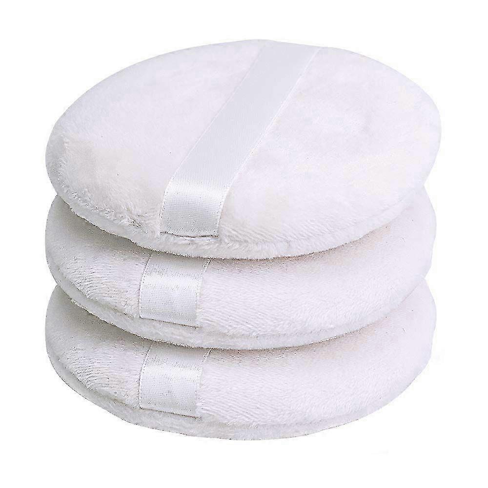 3 Pack Washable Large Soft Body Powder Puff Edition 0919