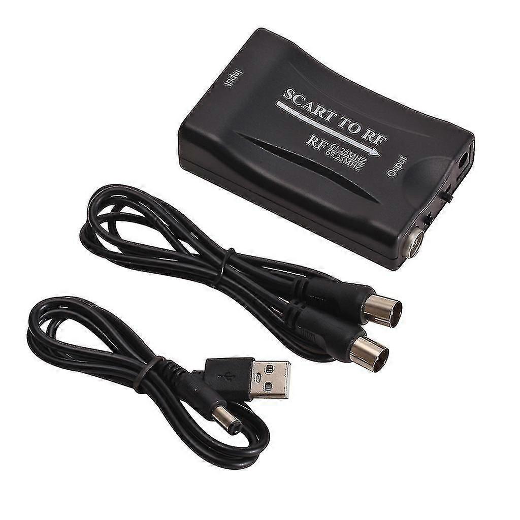 Scart To Rf Coax Converter Adapter Scart Digital Signal To Rf Analog Signal