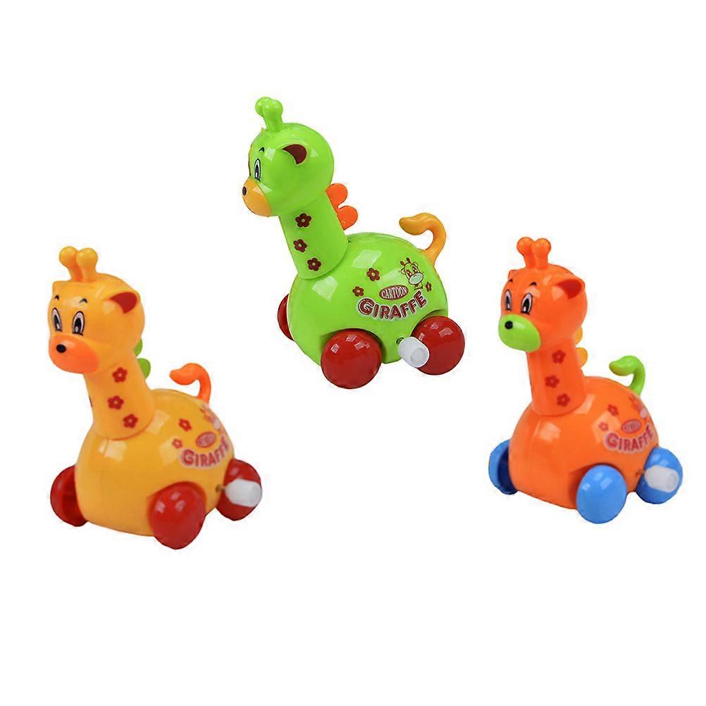 Giraffe Toys Upper Chain Wind-Up for Kids Playing 3Pcs Random Color