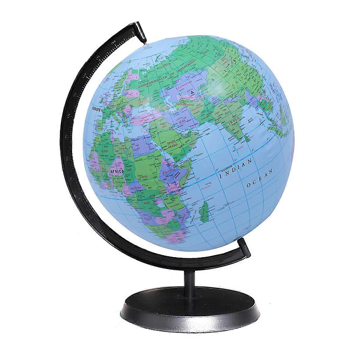 Inflatable Globe Ball for Stress Relief Toy with Colorful World Map