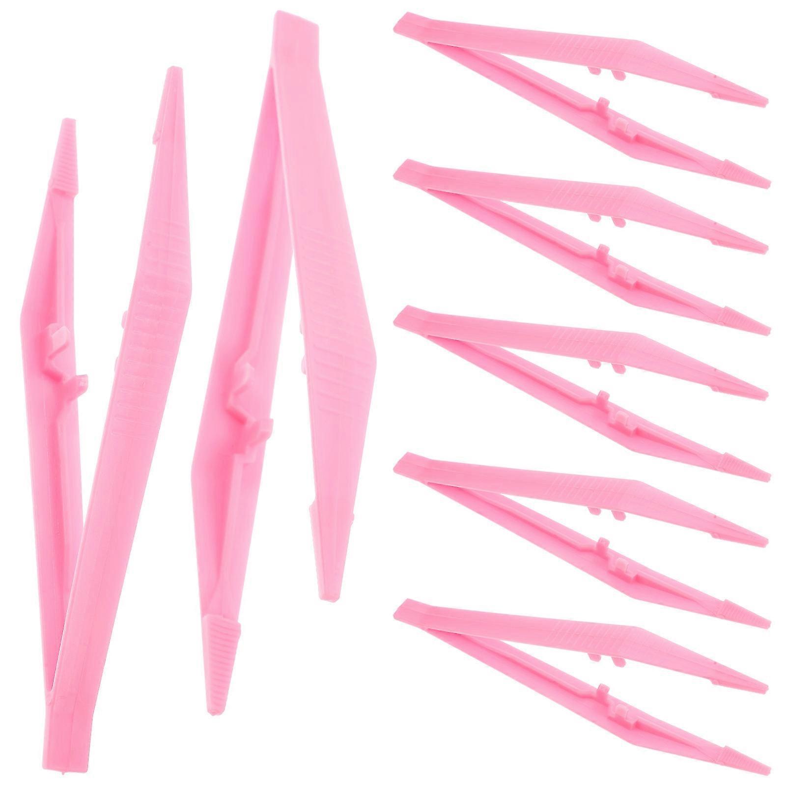 Tweezers for Children Children Tweezers for Holding Things 30Pcs Pink Set