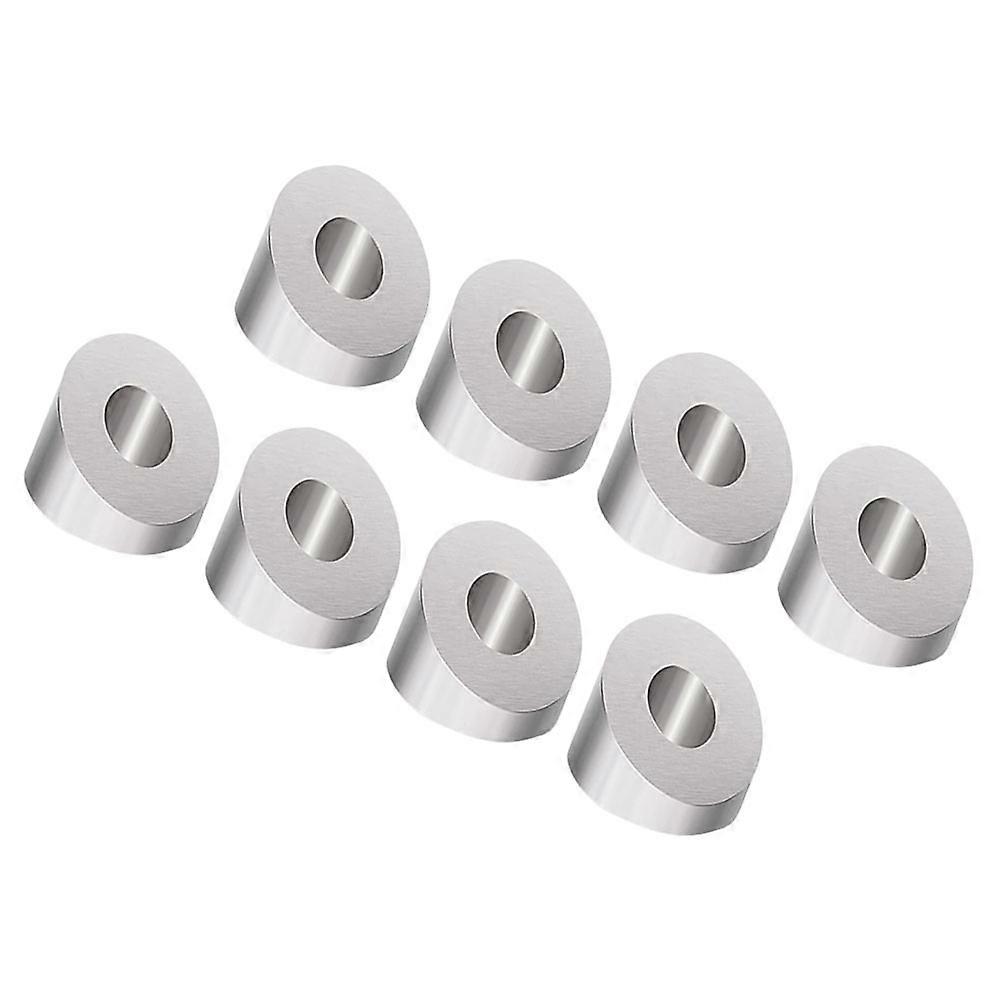 Silver Beveled Washer for Stair Railing Cable Connection 8Pcs Pack