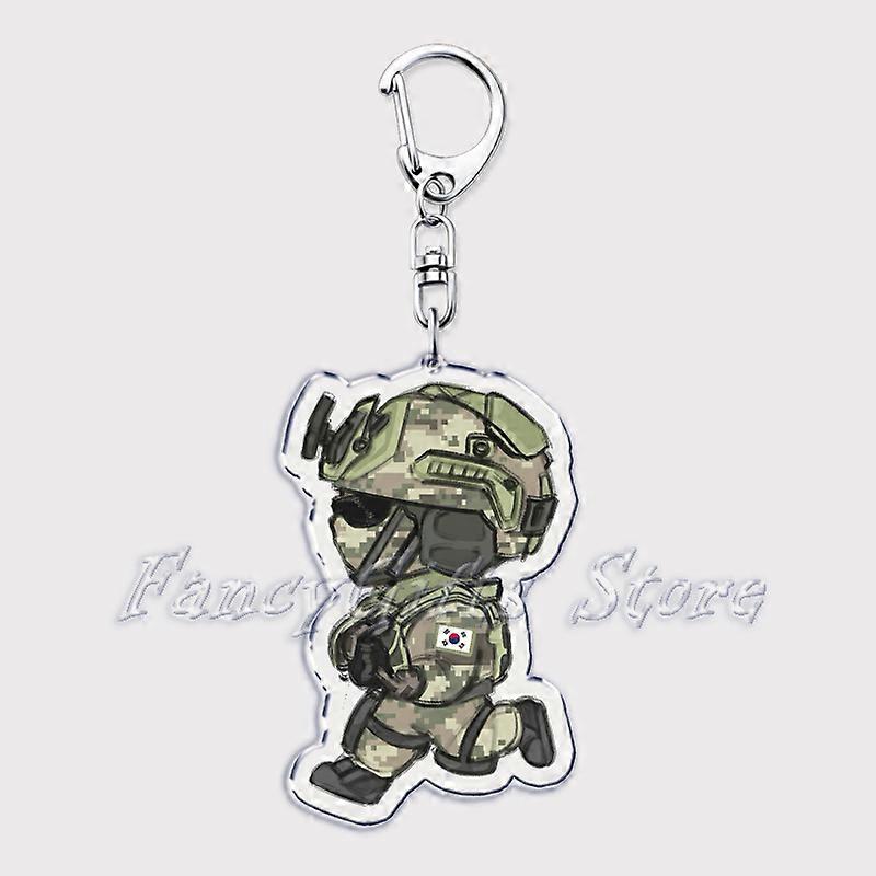 Cute Military Game Ghost Chibis Keychains for Accessories Cod Soldier Soap Simon Riley Keyring Jewelry Fans Gamer Gaming Gifts