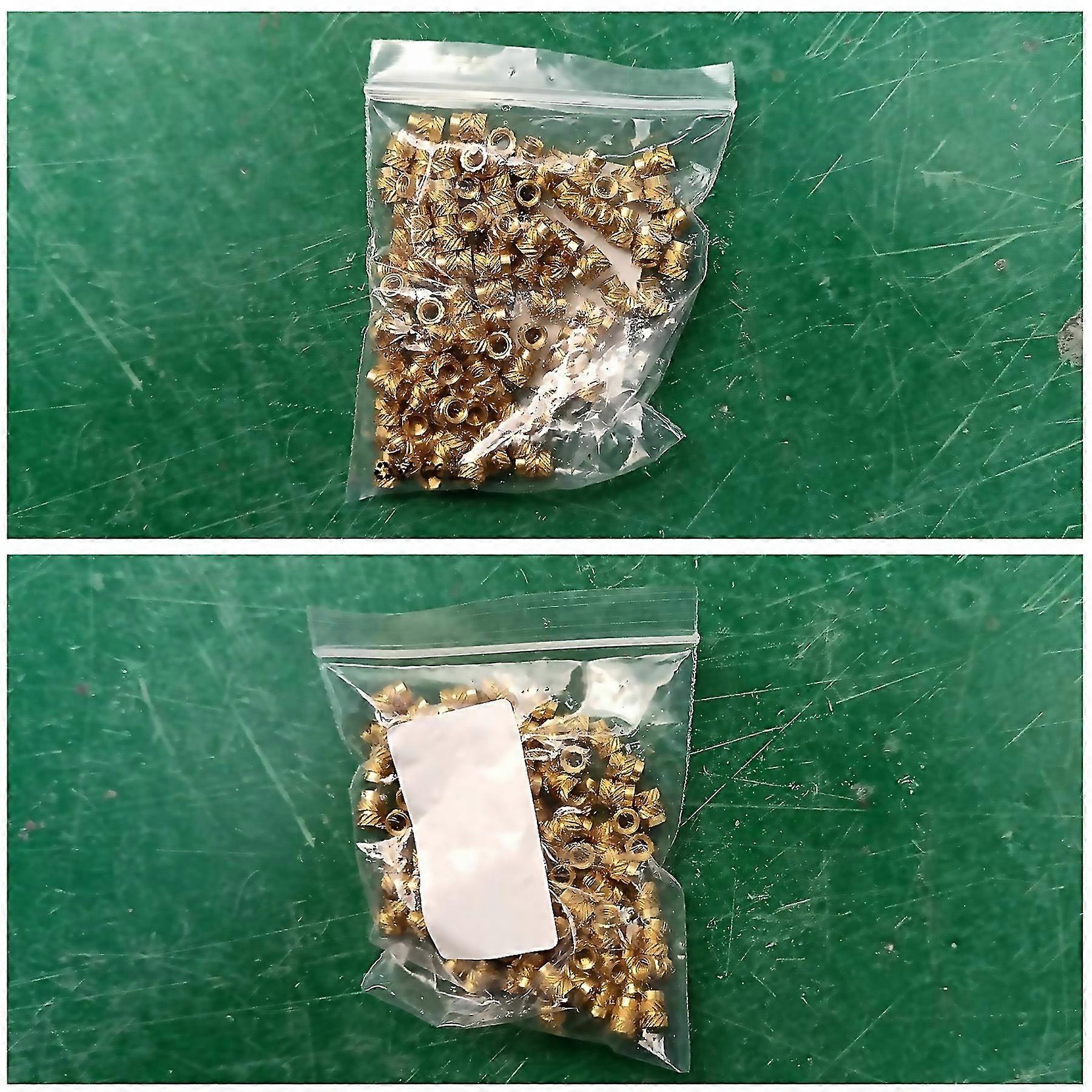 For 100pcs M3 Thread Knurled Brass Threaded Heat Set Heat Resistant Insert Embedment Nut For