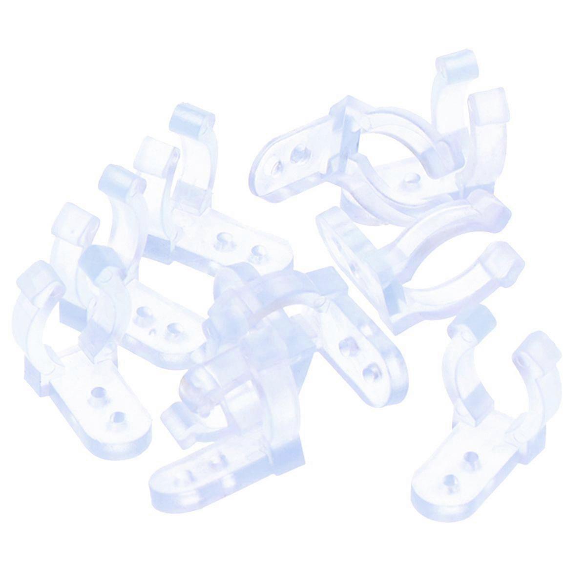 50PCS/Pack Clear PVC LED Rope Light Clips Holder Durable Mounting Rope Light Clips for Round Rope Light