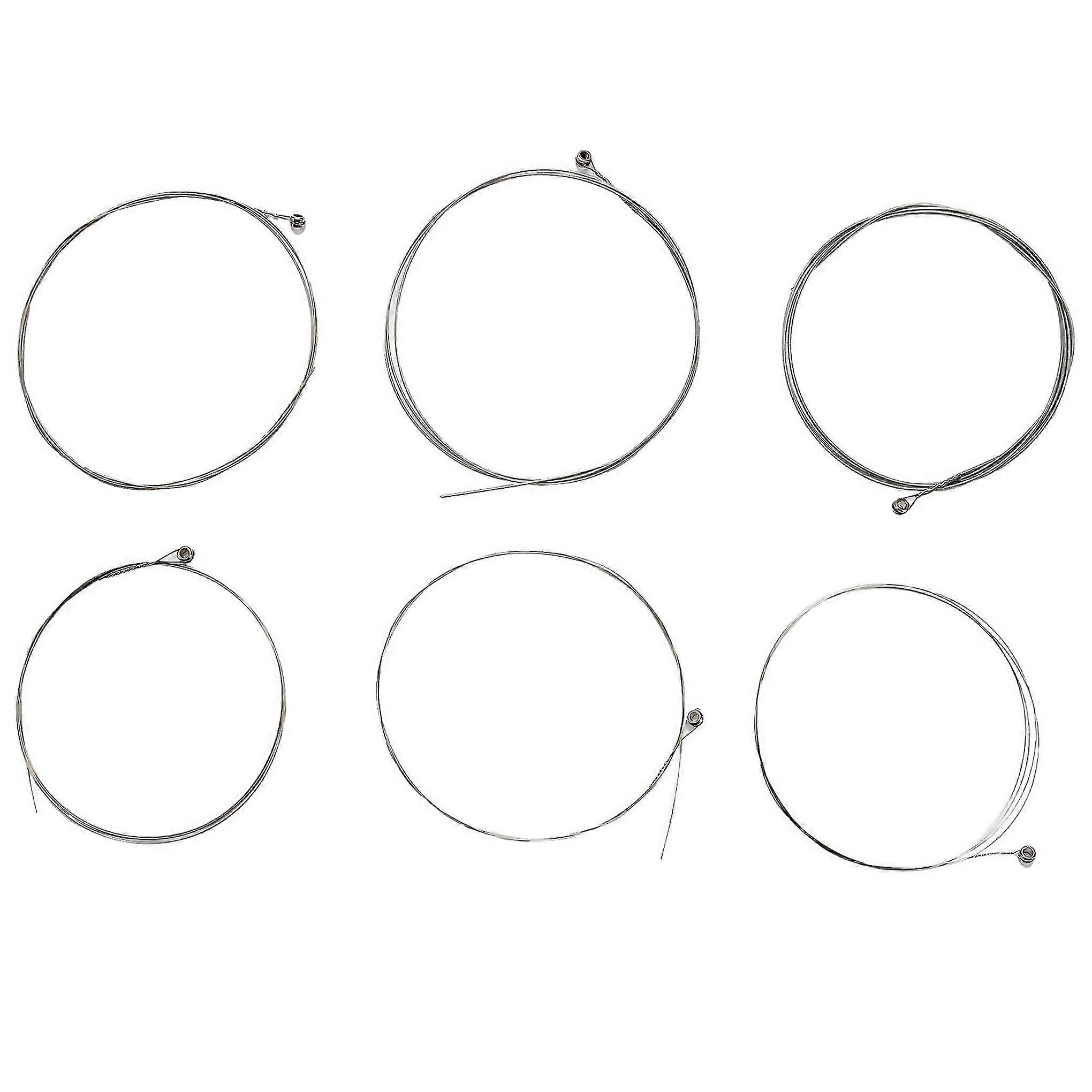 For Irin Electric Guitar Strings 008038inch Nickellplated Ballend 6pcsset Strings For Guit White