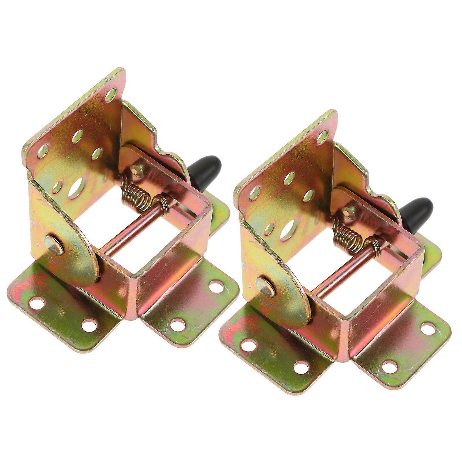 Folding Table Leg Bracket Self-Locking Hinge 2Pcs for Workbench