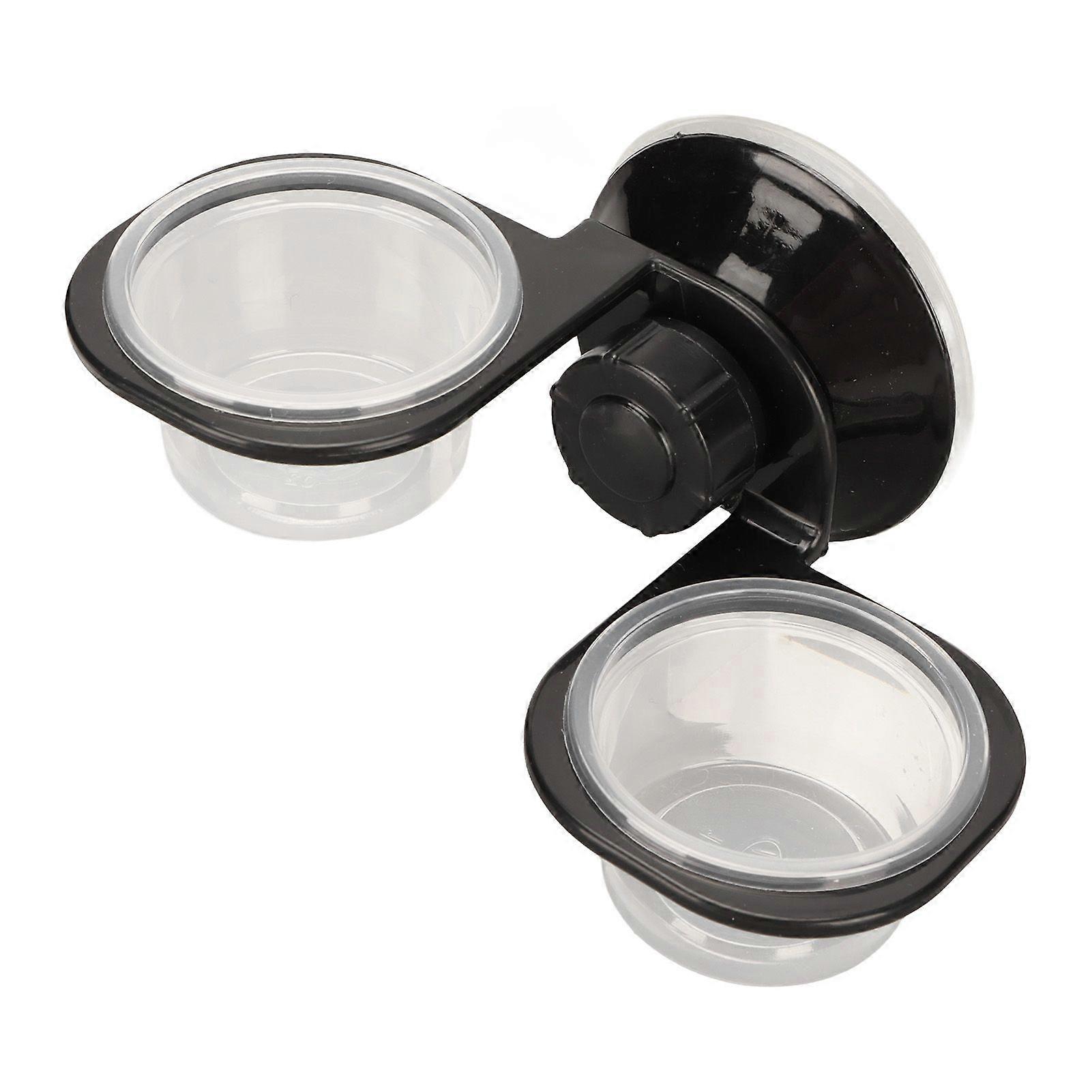 Reptile Food Water Feeding Bowl Multipurpose Dual Fixed Reptiles Hanging Water Basin for Home Garden Farm Double Bowl