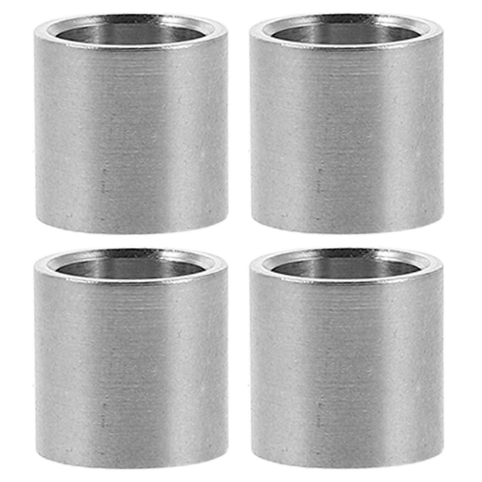 4pcs Snooker Pool Cue Ferrules - Stainless Steel Snooker Cue Tips Replacement Kit Billiard Ferrules For Stability In Pool Games