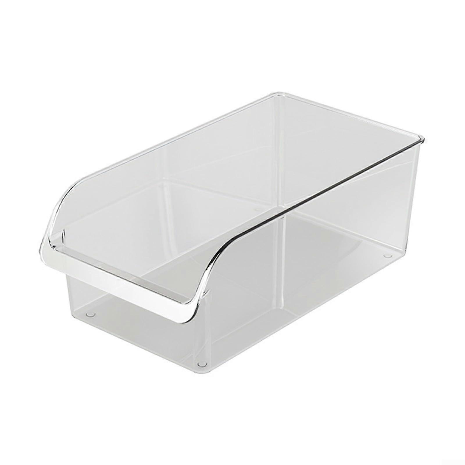 Fridge Organisers Clear Stackable Storage Containers for Fruits and Vegetables, BPA-Free Kitchen Drawer Organizers