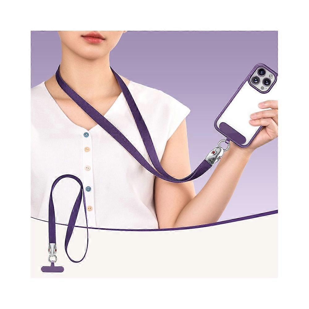 90cm Neck Lanyard with Snake Shape Connector for Mobile Phone Detachable Shoulder Strap with Ring Hook