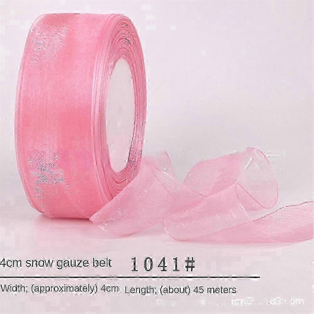 Sheer Chiffon Ribbon with Woven Edge for Crafting and Decor - 45m Rolls