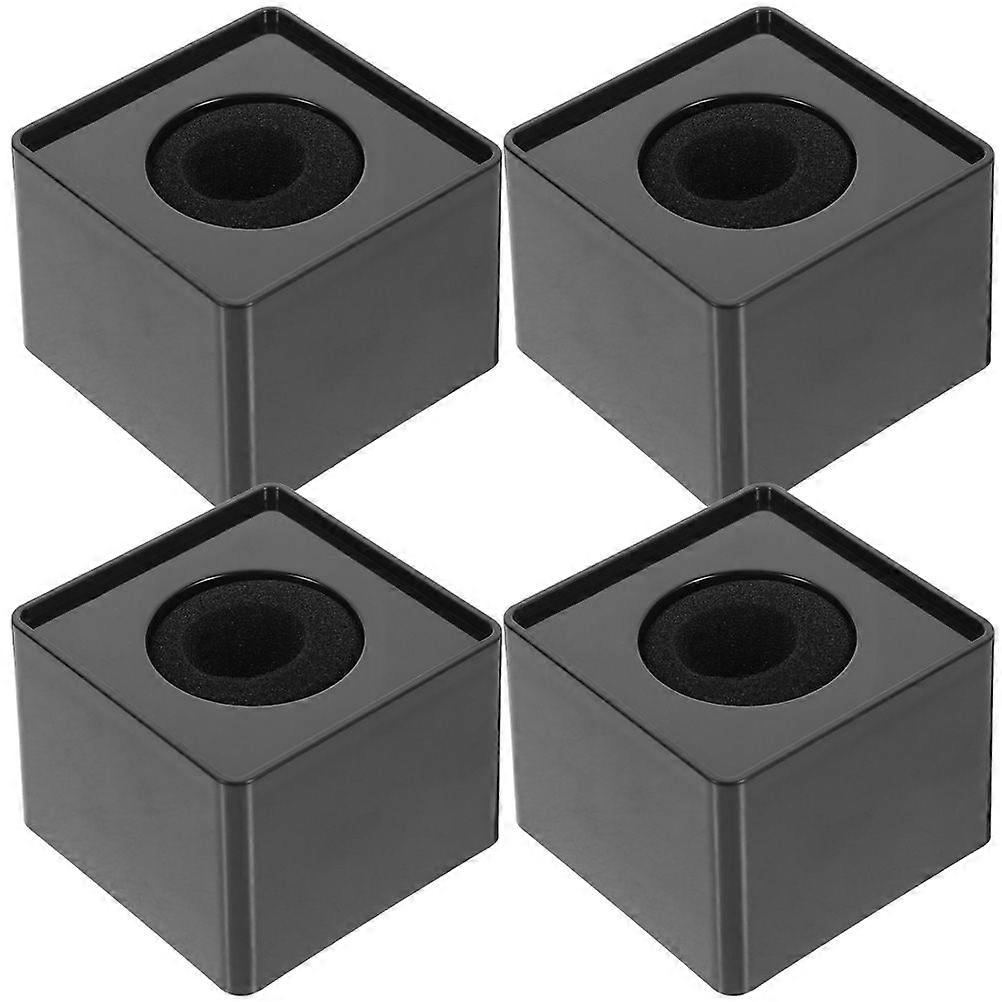 4pcs Mikrofonhalter Mikrofonmikrofon TV-Logo-Flaggen-Stationen Drahtlose Mikrofon-Flaggen-Stationen
