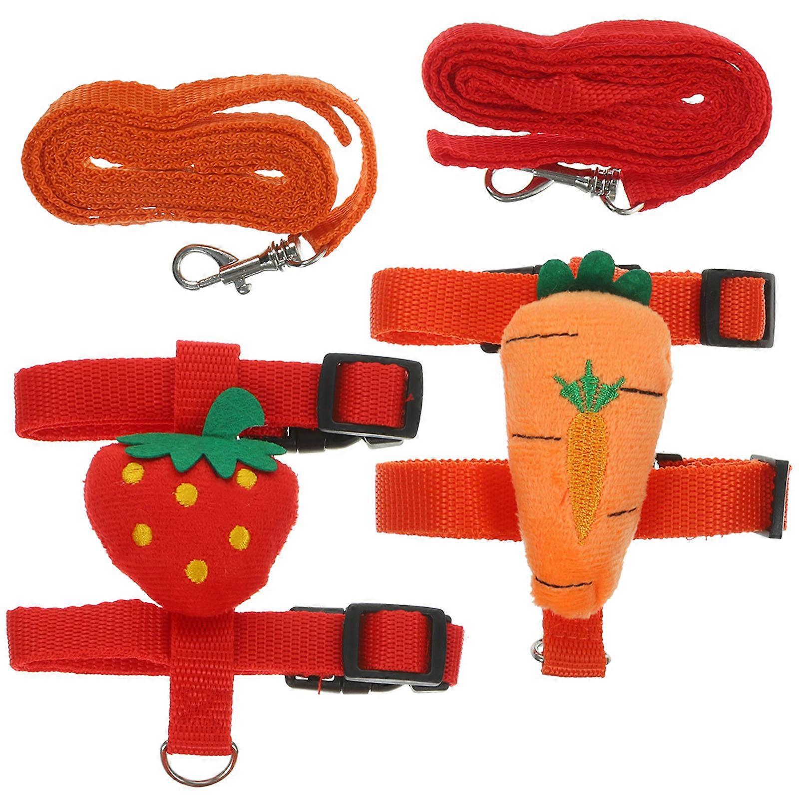Bunny Leash and Harness Set for 6Sets Lovely Rabbit Harness Assorted Colors
