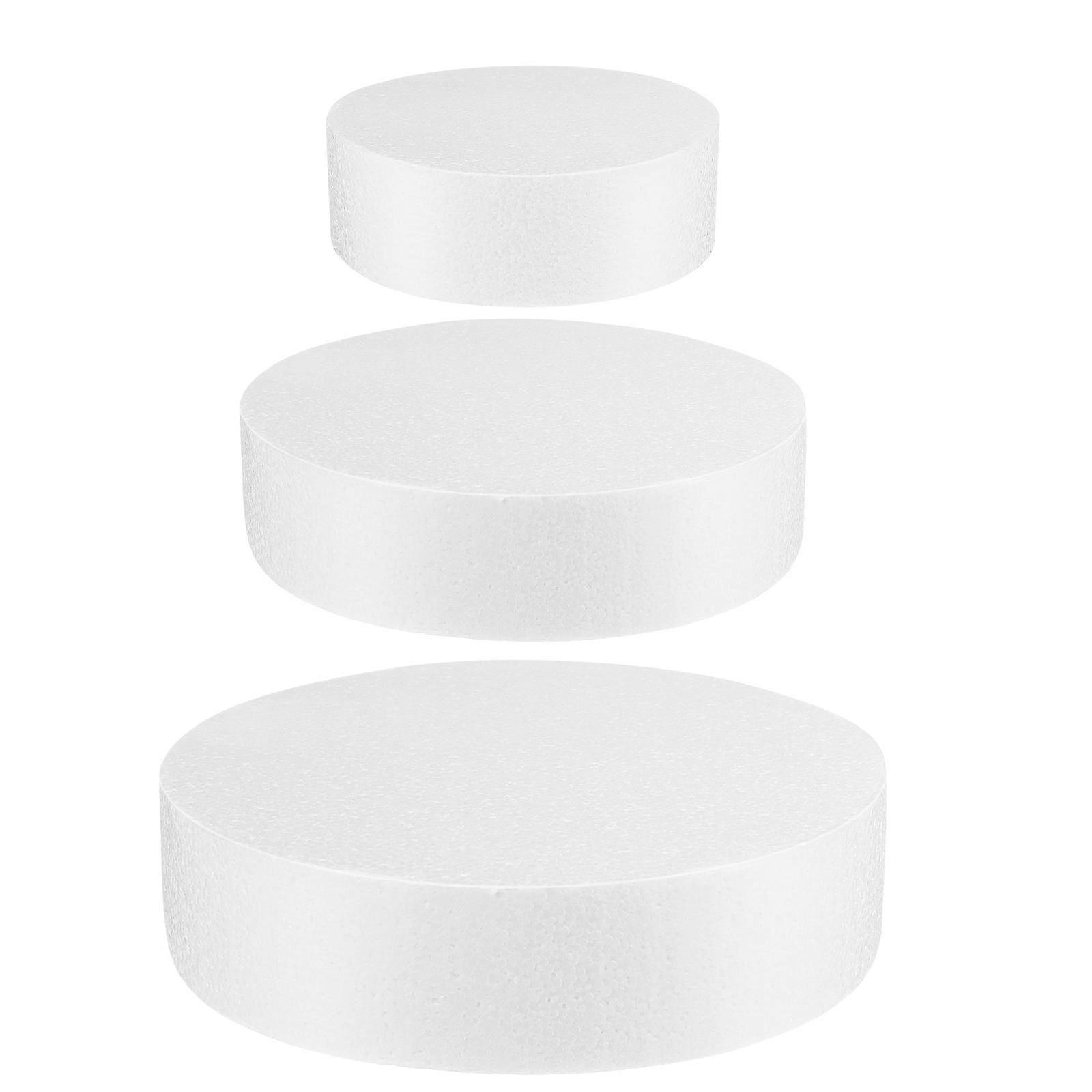 Fake Cake Foam Molds 6Pcs Round Wedding Cake Display Props For Cake Shop Window Elegant Decoration
