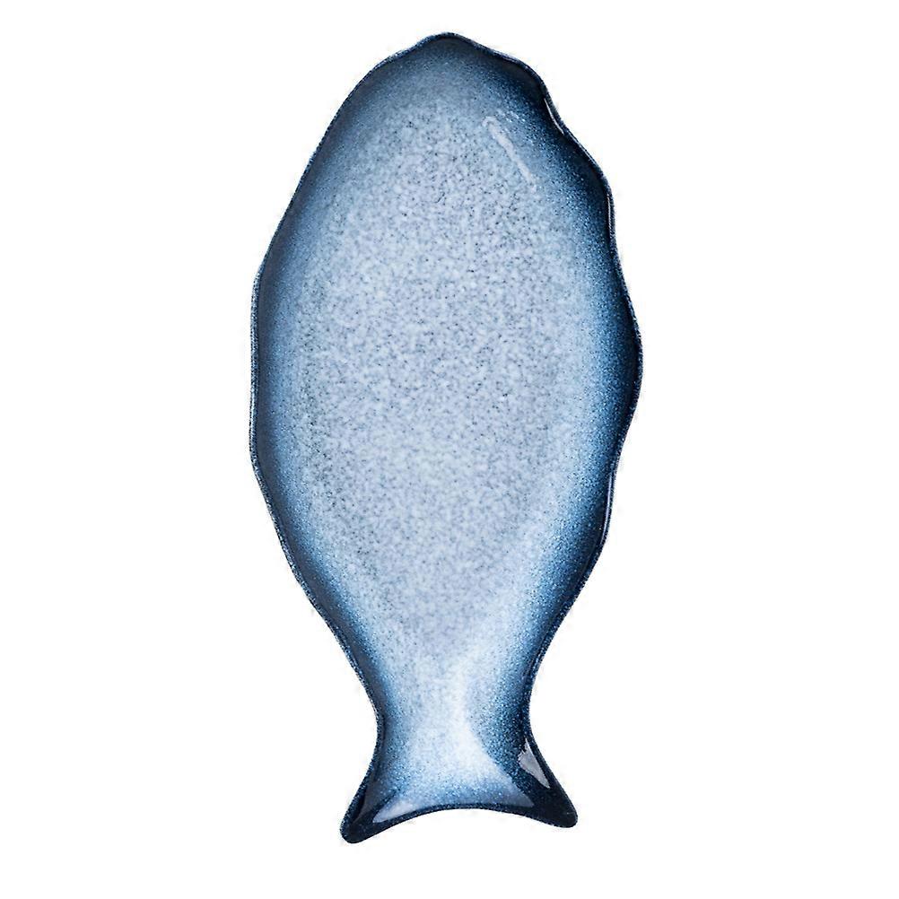 Fish Shaped Dish Plate Ceramic Serving Dish for Kitchen Tableware Supply