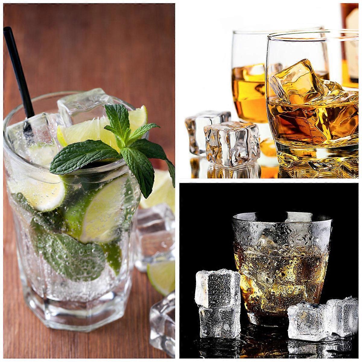 Vase Fillers Acrylic Cube Shape for Decoration 2Pcs Vorcool Transparent