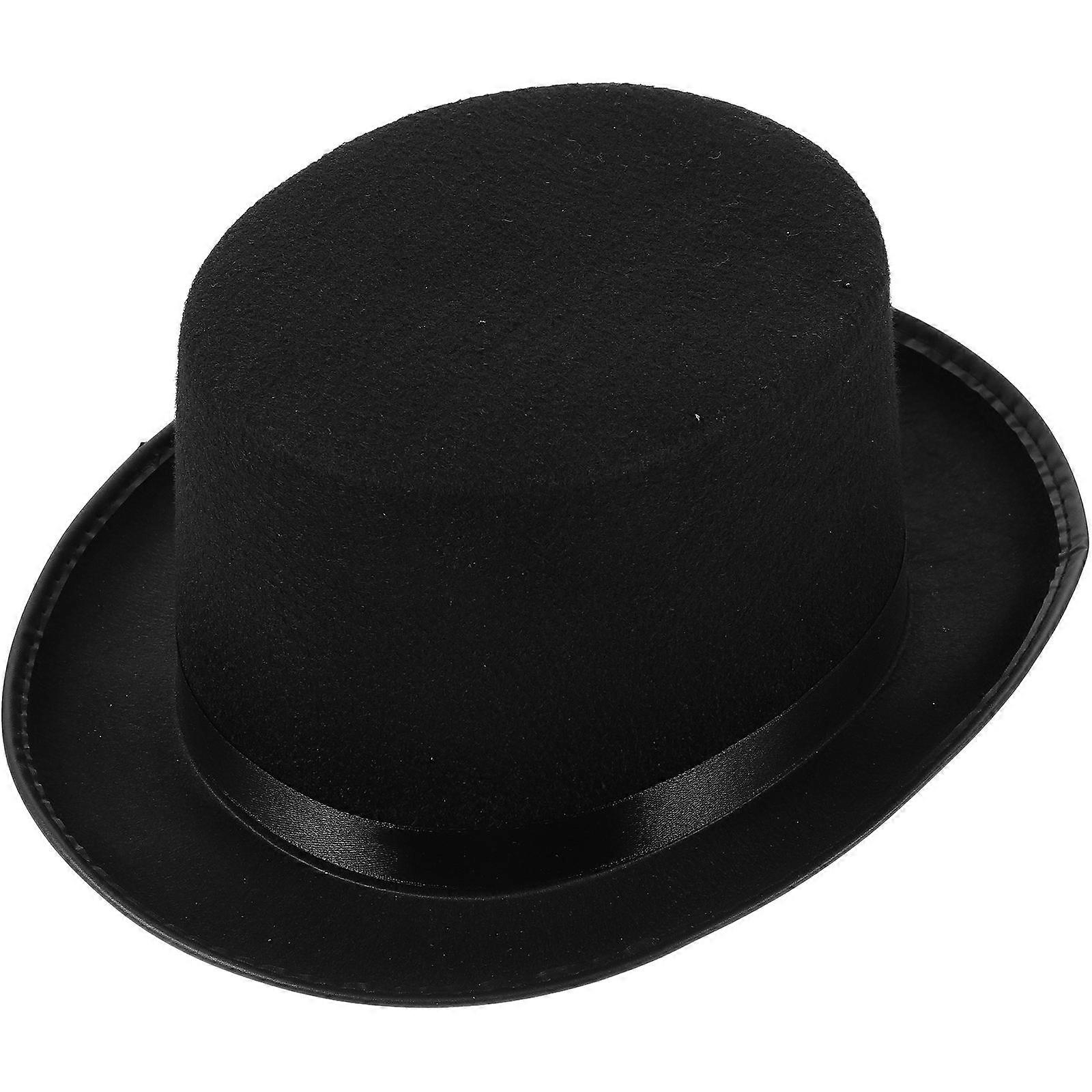 Black Cosplay Hat Conjuring Hat for Magical Performance 2Pcs Set