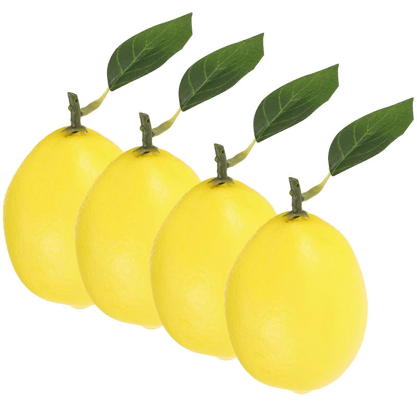 Fake Lemons Artificial Lemon Model for Home 16Pcs Lifelike Yellow Fruit