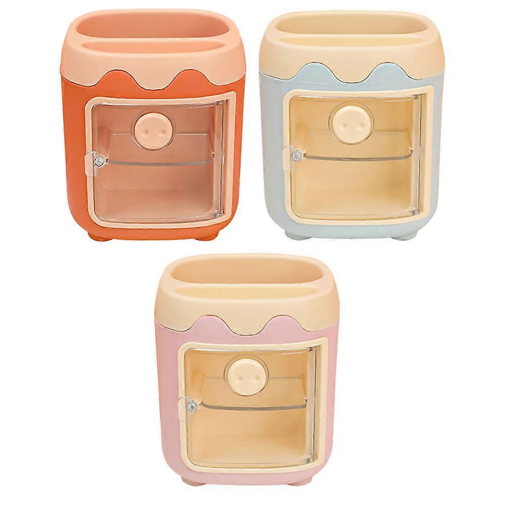 Cartoon Organizer Multi-Function Pen Holder for Home Use 15Pcs