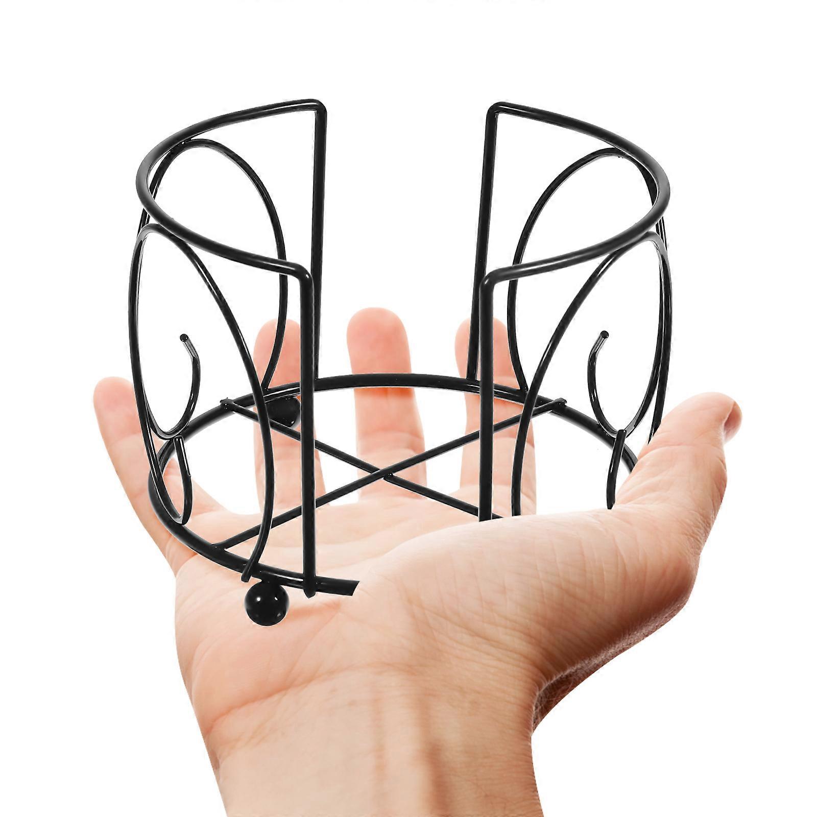 Iron Coaster Rack Display Stand Ideal For Parties Home Decoration 4.52X4.52X3.42in 2Pcs